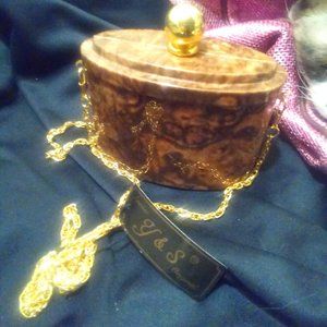 Y&S Handbag brown and gold Style# 6011